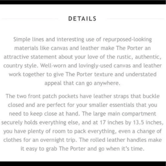 The Barrel Shack The Porter Satchel Messenger Bag - Picture 12 of 12